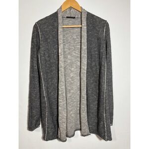 Eileen Fisher Gray Organic Cotton & Linen Cardigan‎ Womens Petite PP S/M